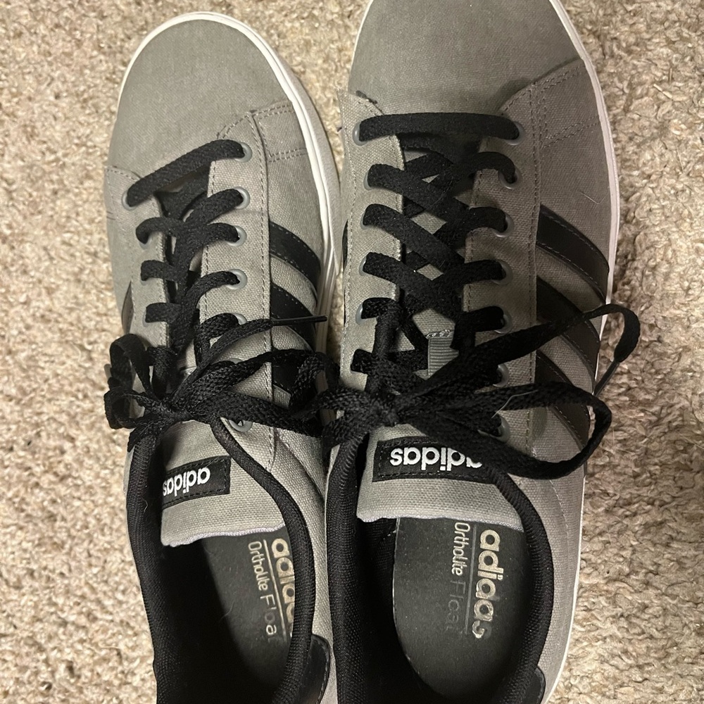 Adidas Gray and Black Sneakers